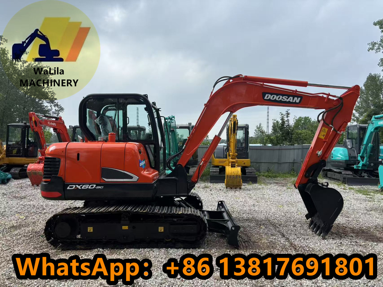 DOOSAN DX60-9 - Minikotró: 1 kép. DOOSAN DX60-9 - Minikotró: 1 kép.