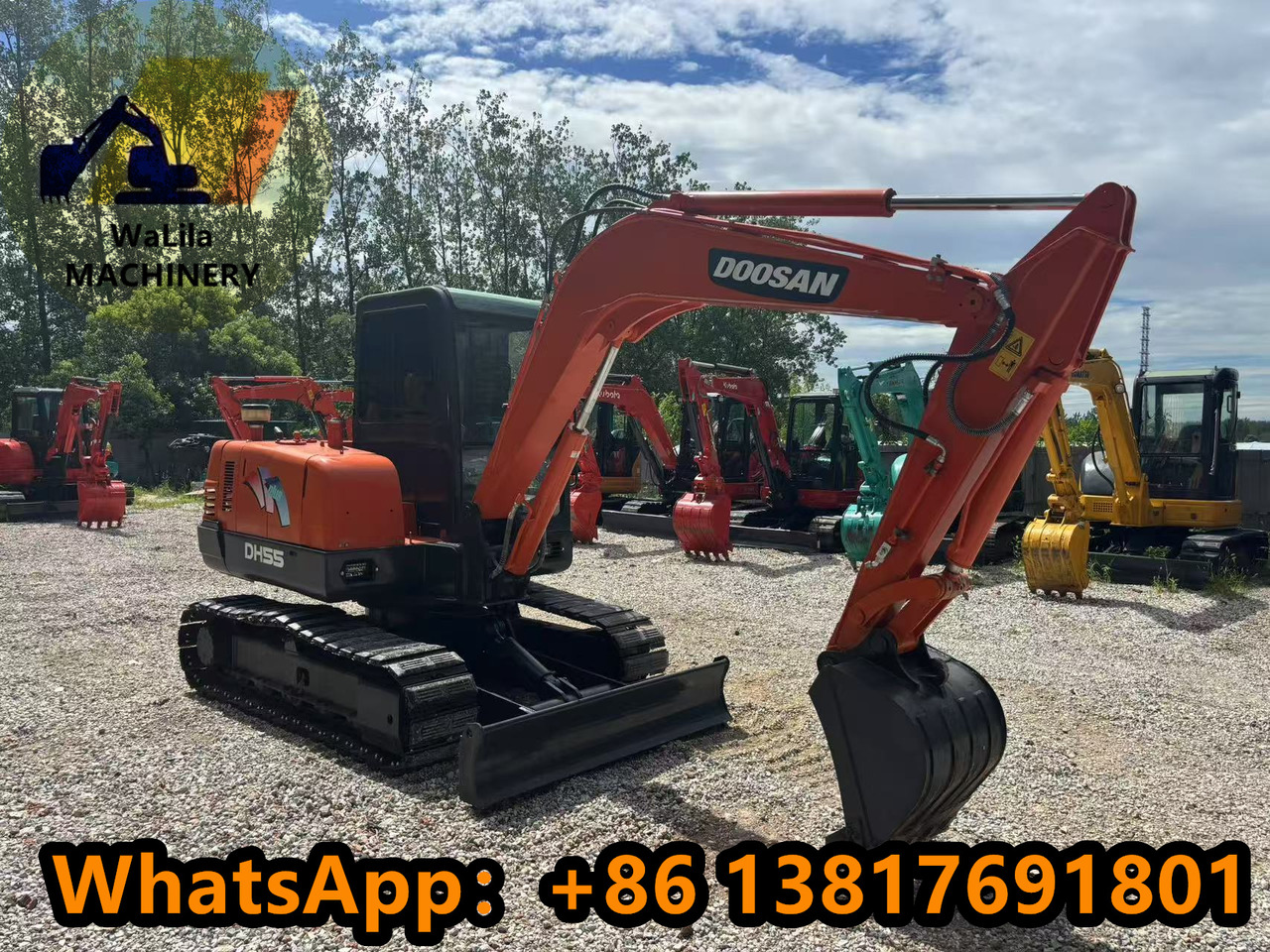 Doosan DH 55-7 DH55 (Good) - Minikotró: 2 kép. Doosan DH 55-7 DH55 (Good) - Minikotró: 2 kép.