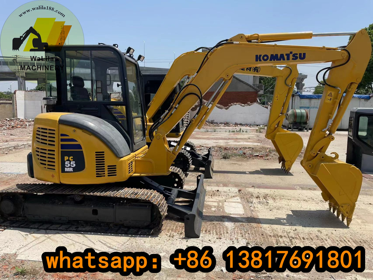 KOMATSU PC 55 MR-3 - Minikotró: 1 kép. KOMATSU PC 55 MR-3 - Minikotró: 1 kép.