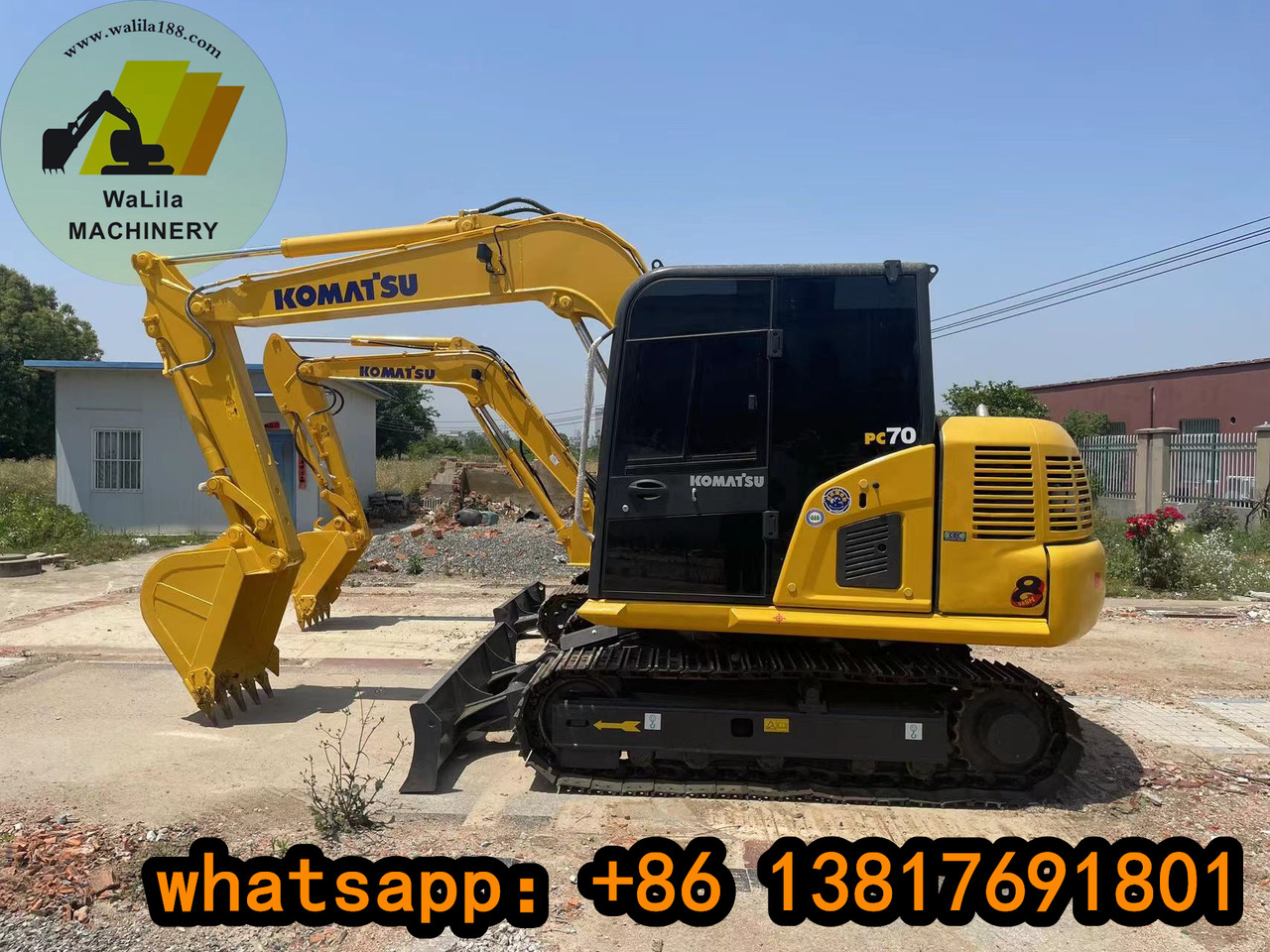 KOMATSU PC70-8 - Minikotró: 1 kép. KOMATSU PC70-8 - Minikotró: 1 kép.