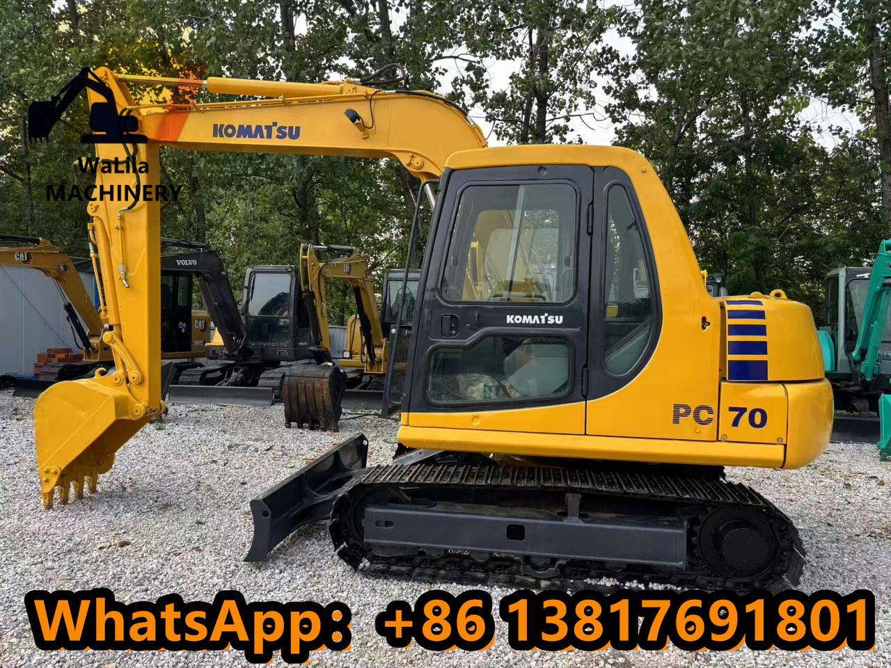 KOMATSU PC70 - Minikotró: 1 kép. KOMATSU PC70 - Minikotró: 1 kép.