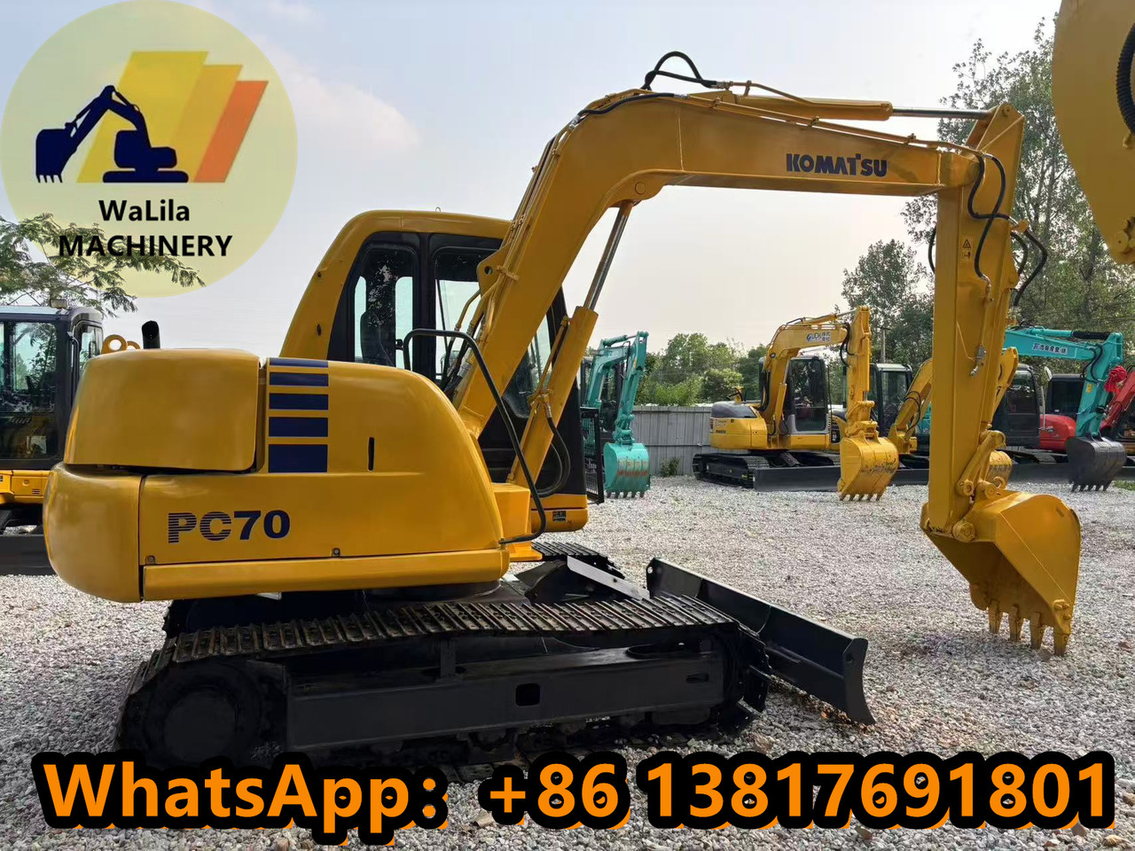 KOMATSU PC70 - Minikotró: 2 kép. KOMATSU PC70 - Minikotró: 2 kép.