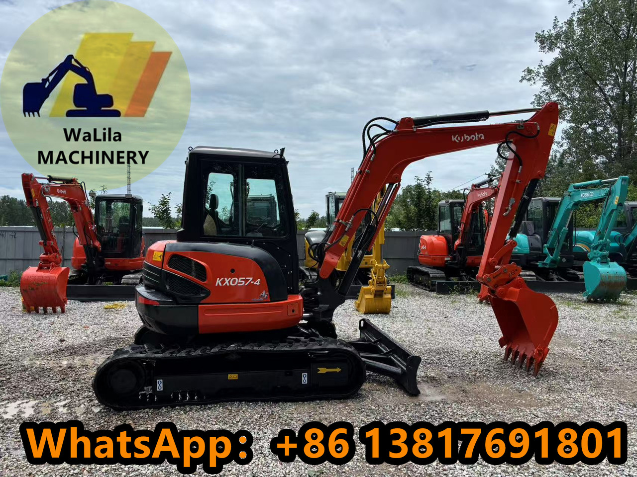 KUBOTA Kubota Kx057 rubber crawler excavator - Minikotró: 1 kép. KUBOTA Kubota Kx057 rubber crawler excavator - Minikotró: 1 kép.
