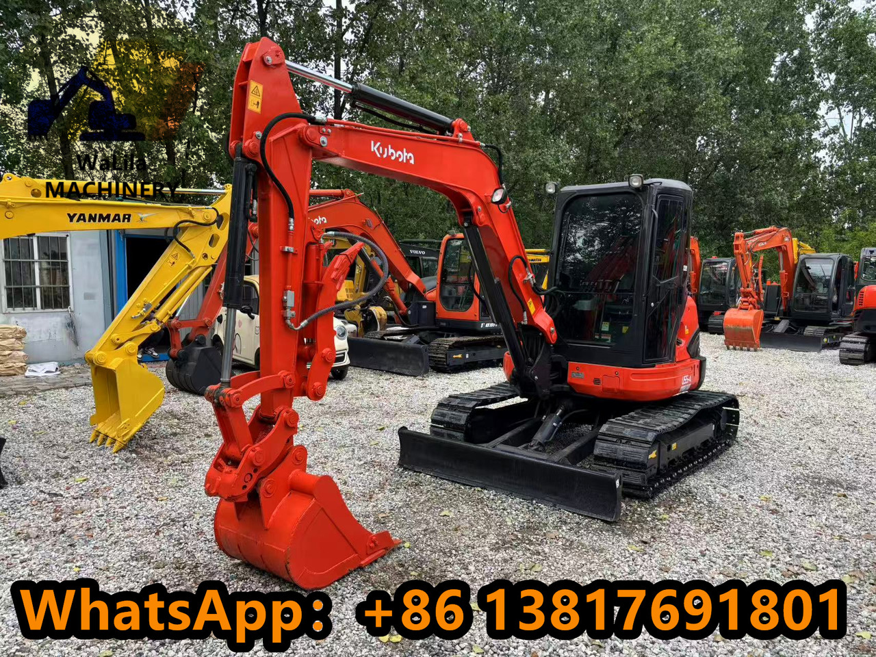 KUBOTA U55 - Minikotró: 3 kép. KUBOTA U55 - Minikotró: 3 kép.