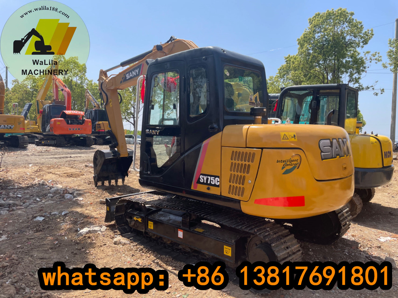 Sany SY 75 Sany75 65 - Lánctalpas kotró: 2 kép. Sany SY 75 Sany75 65 - Lánctalpas kotró: 2 kép.