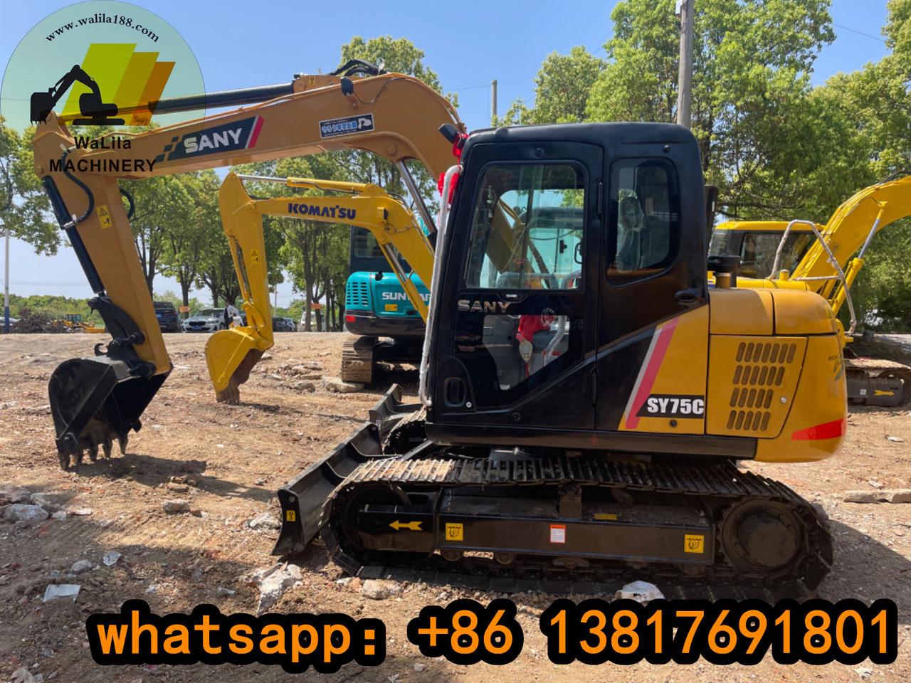 Sany SY 75 Sany75 65 - Lánctalpas kotró: 1 kép. Sany SY 75 Sany75 65 - Lánctalpas kotró: 1 kép.