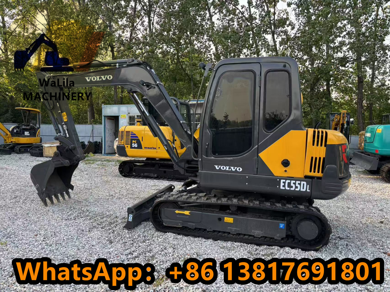 VOLVO EC55 Rubber track version - Minikotró: 1 kép. VOLVO EC55 Rubber track version - Minikotró: 1 kép.