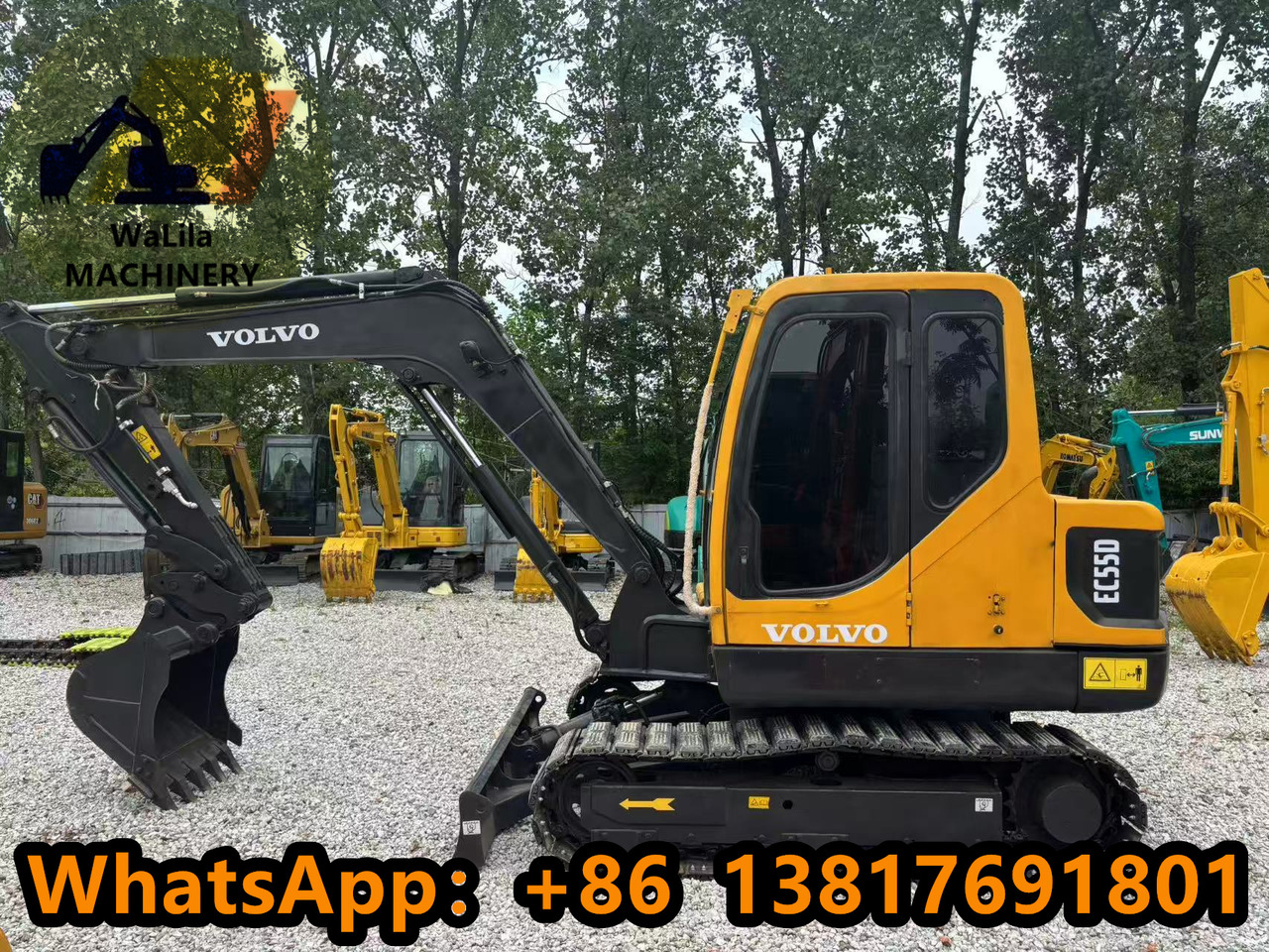 Volvo EC55D - Minikotró: 2 kép. Volvo EC55D - Minikotró: 2 kép.