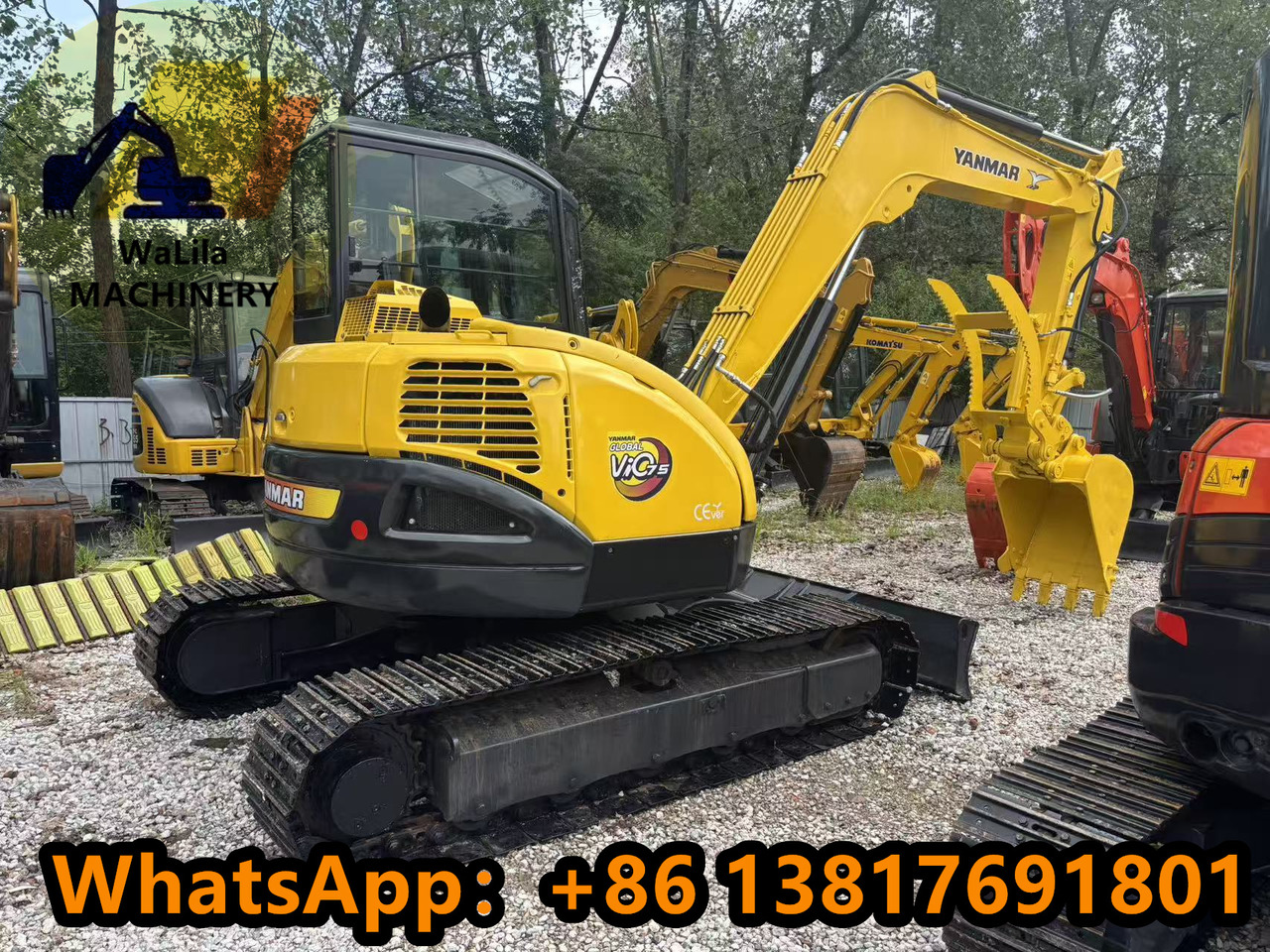 YANMAR VIO 75 - Lánctalpas kotró: 1 kép. YANMAR VIO 75 - Lánctalpas kotró: 1 kép.