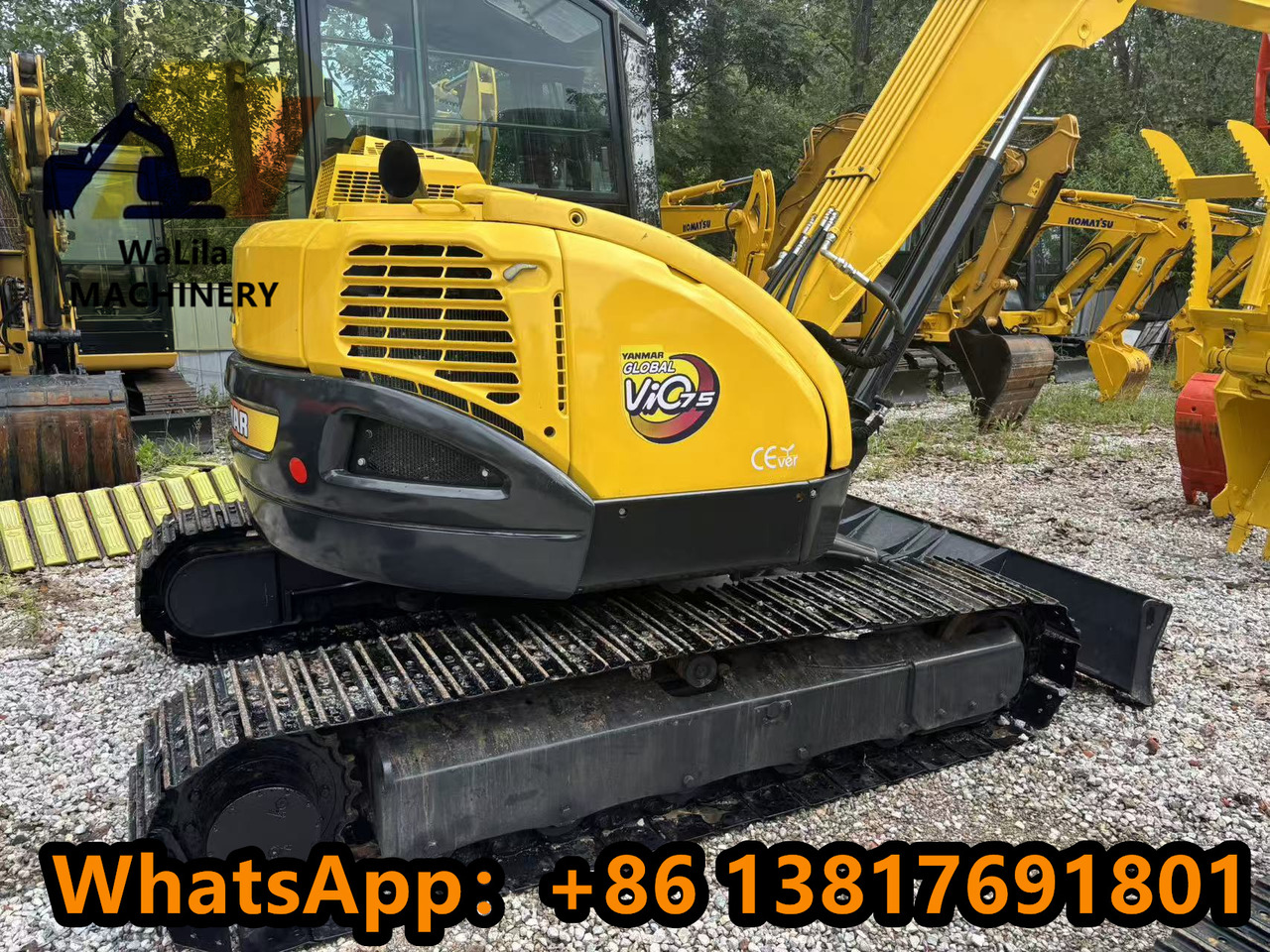 YANMAR VIO 75 - Lánctalpas kotró: 4 kép. YANMAR VIO 75 - Lánctalpas kotró: 4 kép.