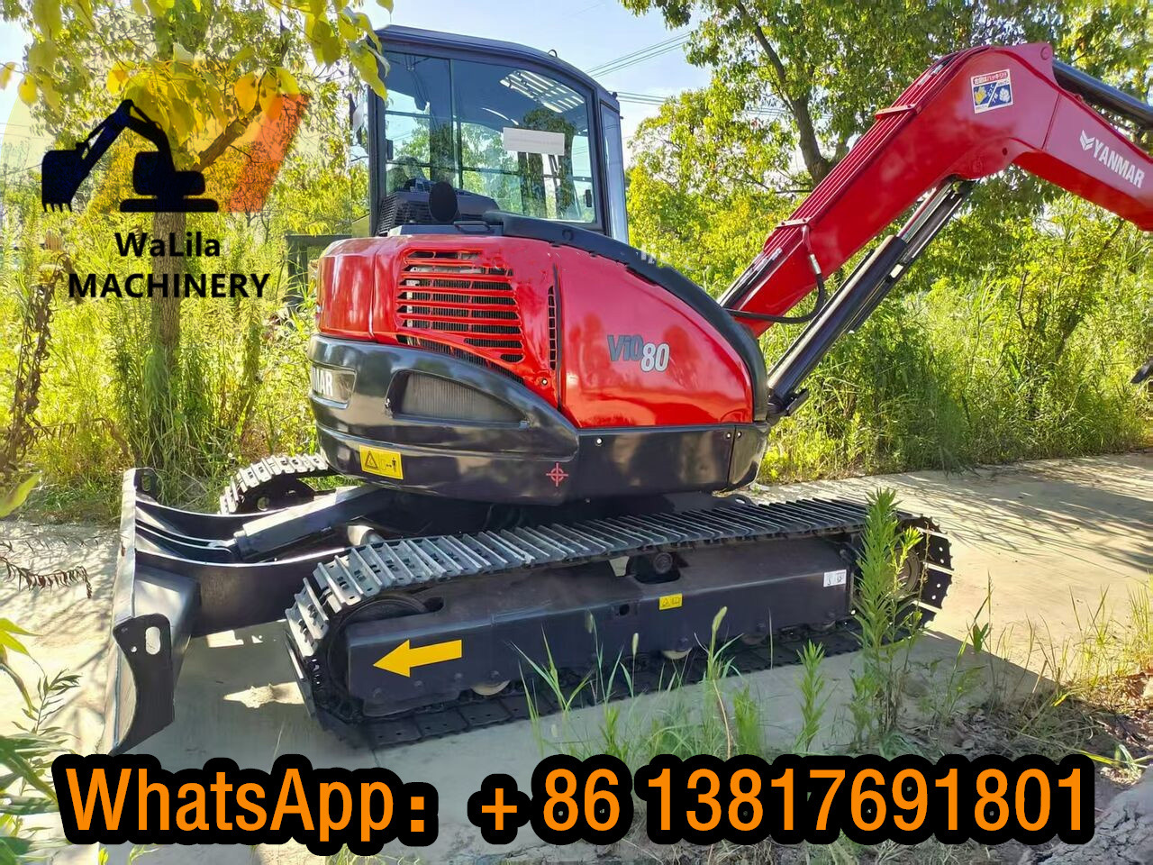 YANMAR VIO80 - Minikotró: 1 kép. YANMAR VIO80 - Minikotró: 1 kép.