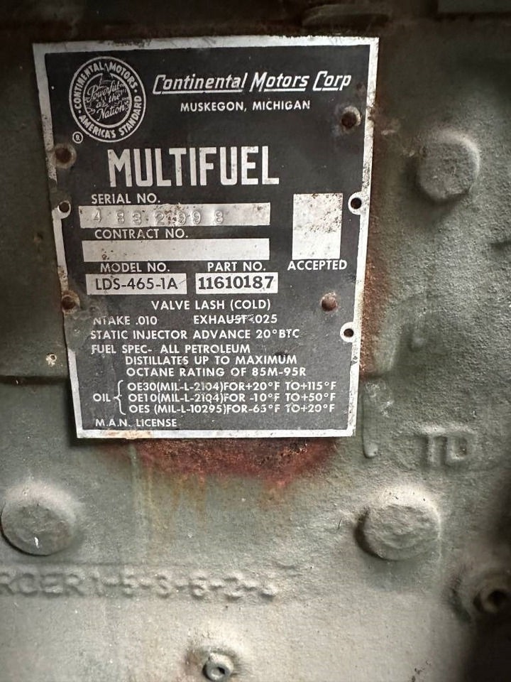 Continental LDS-465-1A - Motor - Építőipari gépek: 2 kép. Continental LDS-465-1A - Motor - Építőipari gépek: 2 kép.