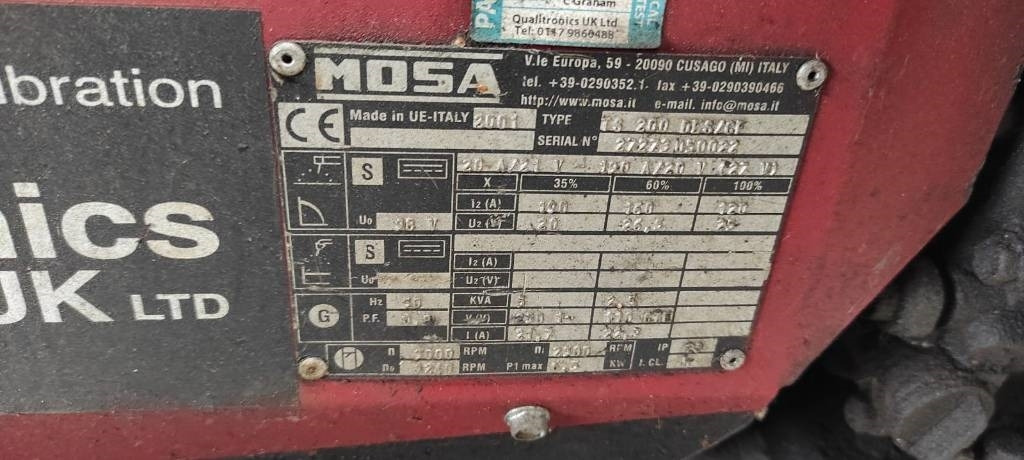 Mosa TS200/CF - Áramfejlesztő: 4 kép. Mosa TS200/CF - Áramfejlesztő: 4 kép.