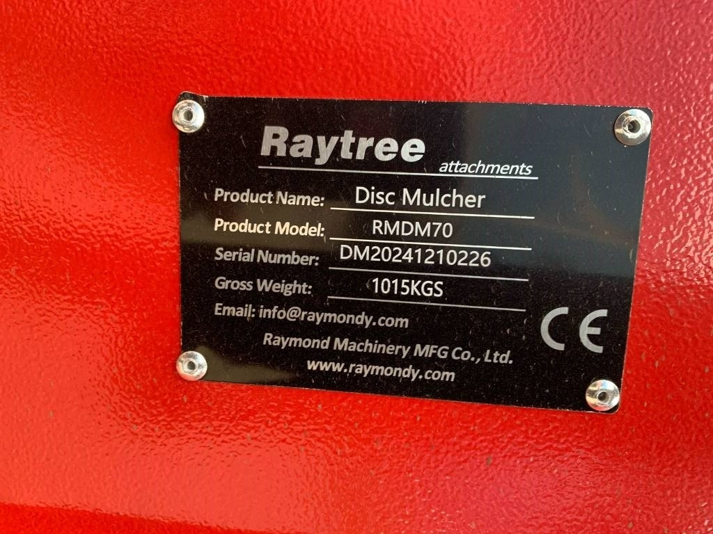 Raytree RMDM70 Mulcher - Erdészeti mulcsozó: 4 kép. Raytree RMDM70 Mulcher - Erdészeti mulcsozó: 4 kép.