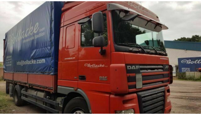 DAF 105-410 XF Plane Spriegel German Truck - Ponyvás teherautó: 2 kép. DAF 105-410 XF Plane Spriegel German Truck - Ponyvás teherautó: 2 kép.