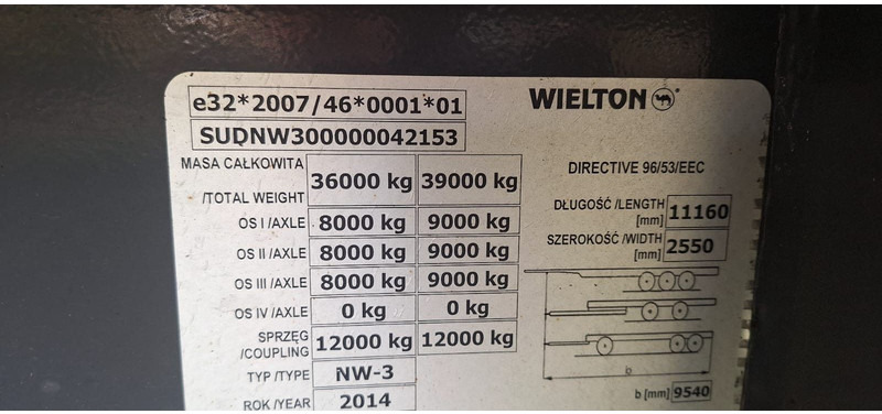 Wielton 55 Kubik Alumulde - Félpótkocsi: 5 kép. Wielton 55 Kubik Alumulde - Félpótkocsi: 5 kép.