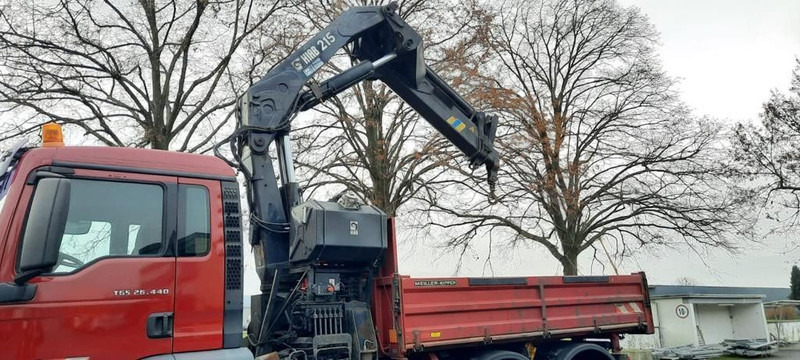 MAN 26.440TGS Kipper+Kran Meiller/Stahl - Billenőplatós teherautó, Darus autó: 3 kép. MAN 26.440TGS Kipper+Kran Meiller/Stahl - Billenőplatós teherautó, Darus autó: 3 kép.