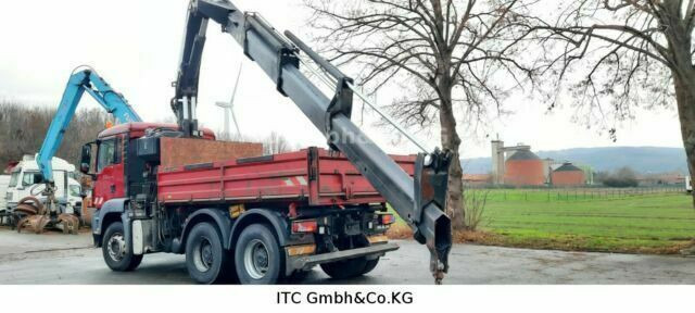 MAN 26.440TGS Kipper+Kran Meiller/Stahl - Billenőplatós teherautó, Darus autó: 4 kép. MAN 26.440TGS Kipper+Kran Meiller/Stahl - Billenőplatós teherautó, Darus autó: 4 kép.