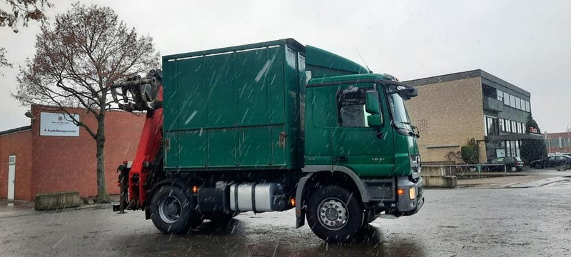 Mercedes-Benz 1841K 4x2 Actros Kipper mit Kran+Greifer - Billenőplatós teherautó, Darus autó: 3 kép. Mercedes-Benz 1841K 4x2 Actros Kipper mit Kran+Greifer - Billenőplatós teherautó, Darus autó: 3 kép.