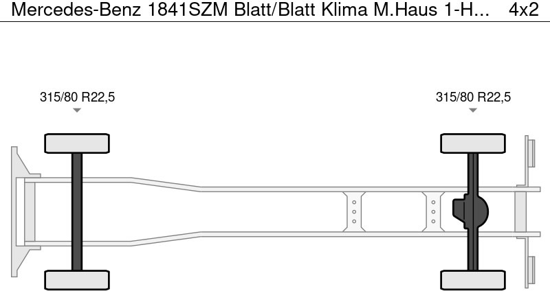 Mercedes-Benz 1841SZM Blatt/Blatt Klima M.Haus 1-Hand - Billenőplatós teherautó: 4 kép. Mercedes-Benz 1841SZM Blatt/Blatt Klima M.Haus 1-Hand - Billenőplatós teherautó: 4 kép.