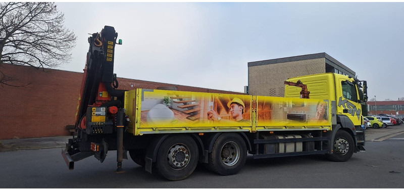 Mercedes-Benz 2636 Axor 3-Achser 6x2 mit Kran PK14002+Funk - Platós teherautó, Darus autó: 4 kép. Mercedes-Benz 2636 Axor 3-Achser 6x2 mit Kran PK14002+Funk - Platós teherautó, Darus autó: 4 kép.
