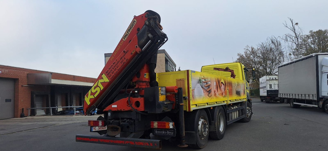 Mercedes-Benz 2636 Axor 3-Achser 6x2 mit Kran PK14002+Funk - Platós teherautó, Darus autó: 5 kép. Mercedes-Benz 2636 Axor 3-Achser 6x2 mit Kran PK14002+Funk - Platós teherautó, Darus autó: 5 kép.