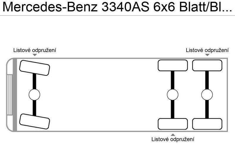 Mercedes-Benz 3340AS 6x6 Blatt/Blatt German Truck - Nyergesvontató: 3 kép. Mercedes-Benz 3340AS 6x6 Blatt/Blatt German Truck - Nyergesvontató: 3 kép.
