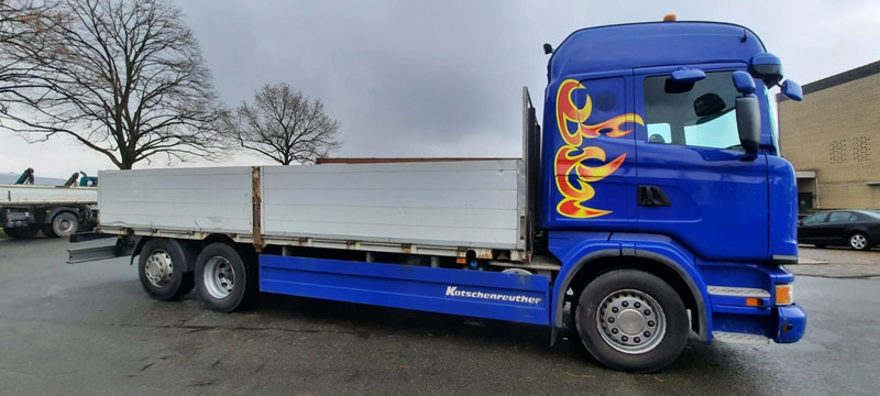Scania G440 Pritsche 6x2 Kran am Heck vor - Platós teherautó, Darus autó: 3 kép. Scania G440 Pritsche 6x2 Kran am Heck vor - Platós teherautó, Darus autó: 3 kép.