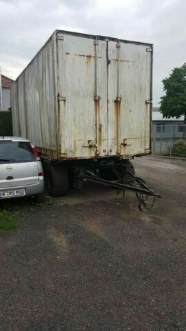 Schmitz Cargobull AWF 18 German Fahrzeug - Pótkocsi dobozos: 1 kép. Schmitz Cargobull AWF 18 German Fahrzeug - Pótkocsi dobozos: 1 kép.