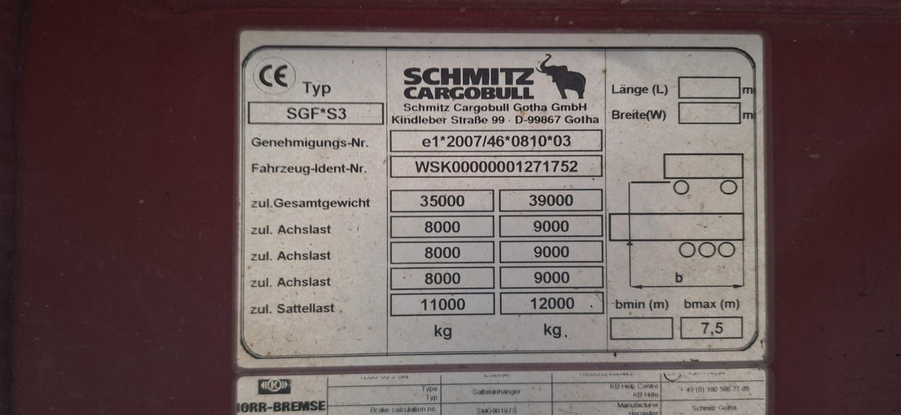 Schmitz Cargobull Kippmulde 26 Kubik Stahlaufbau - Félpótkocsi billenőplatós: 5 kép. Schmitz Cargobull Kippmulde 26 Kubik Stahlaufbau - Félpótkocsi billenőplatós: 5 kép.