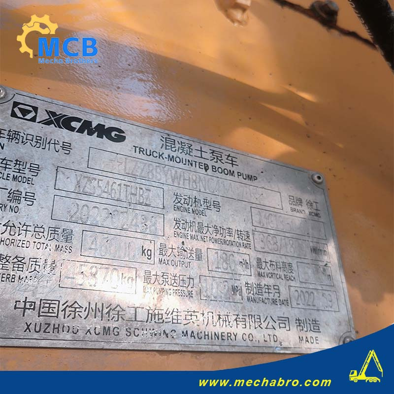 XCMG XZS5461THBZ - Betonpumpa: 5 kép. XCMG XZS5461THBZ - Betonpumpa: 5 kép.