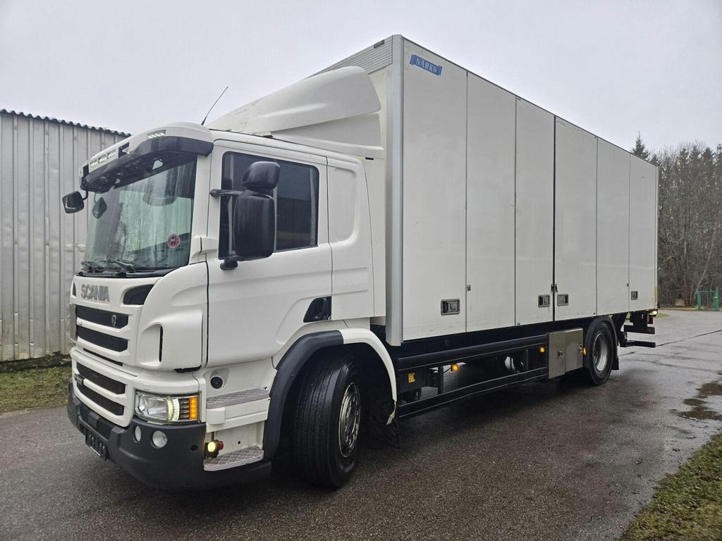 Scania P280 4X2 NÄRKO - Dobozos felépítményű teherautó: 4 kép. Scania P280 4X2 NÄRKO - Dobozos felépítményű teherautó: 4 kép.