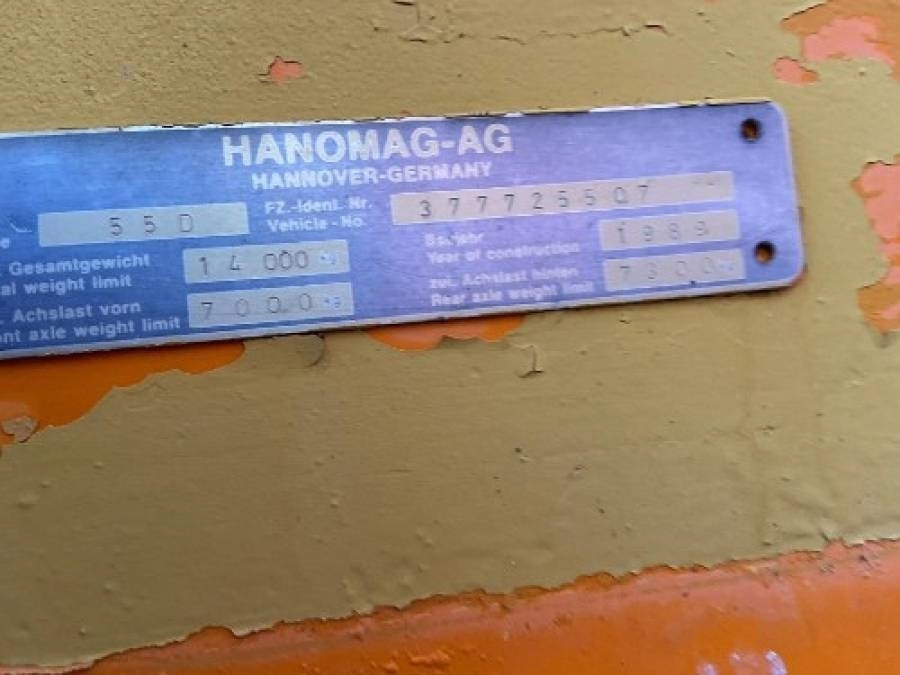 Hanomag 55 D - Gumikerekes homlokrakodó: 1 kép. Hanomag 55 D - Gumikerekes homlokrakodó: 1 kép.