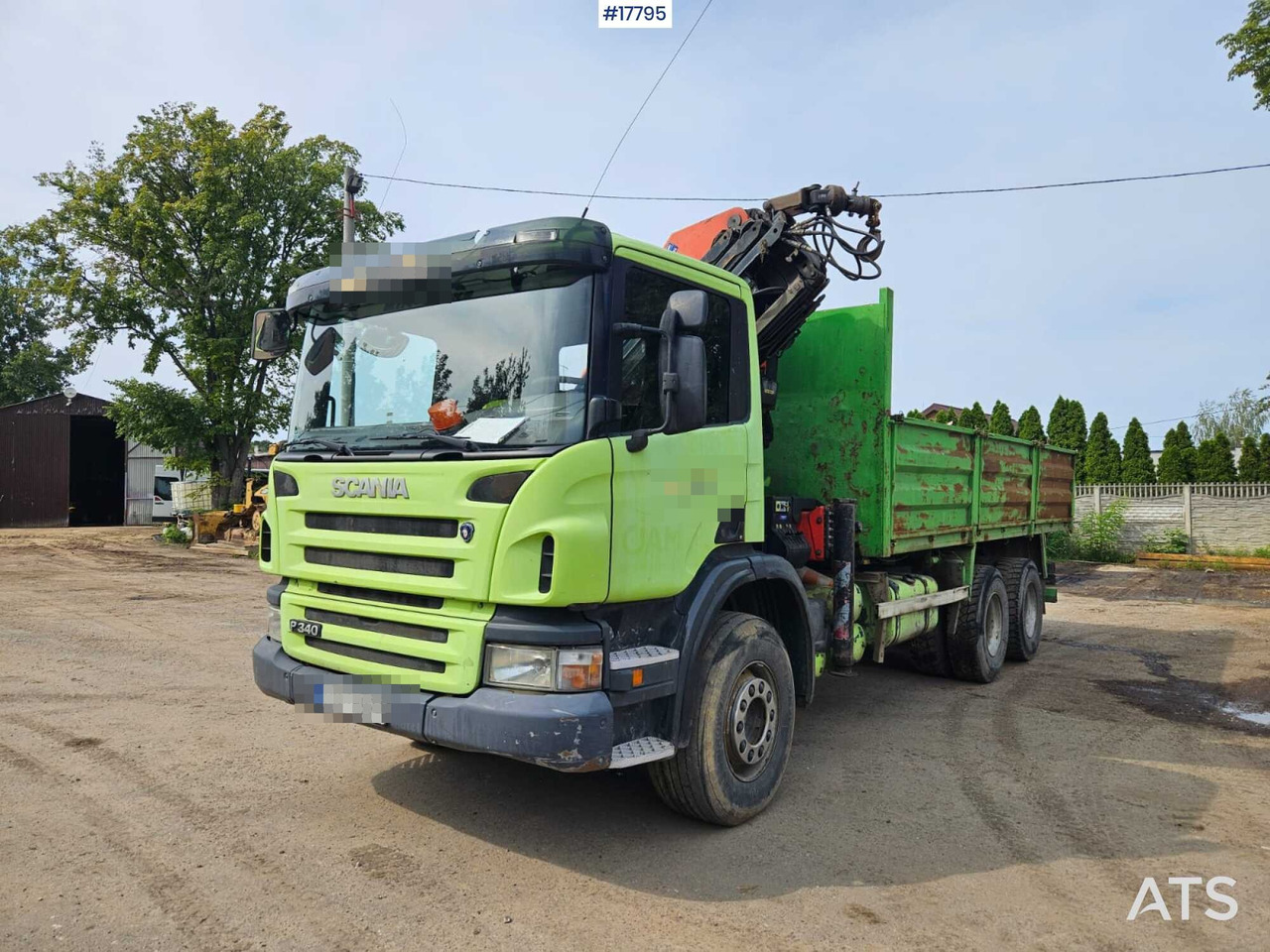2007 Scania P 340 - Platós teherautó, Darus autó: 2 kép. 2007 Scania P 340 - Platós teherautó, Darus autó: 2 kép.