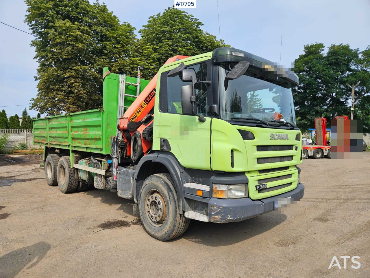 2007 Scania P 340 - Platós teherautó, Darus autó: 1 kép. 2007 Scania P 340 - Platós teherautó, Darus autó: 1 kép.