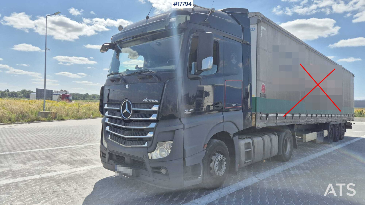 Truck tractor MERCEDES-BENZ ACTROS 1845 (2012) - Nyergesvontató: 2 kép. Truck tractor MERCEDES-BENZ ACTROS 1845 (2012) - Nyergesvontató: 2 kép.