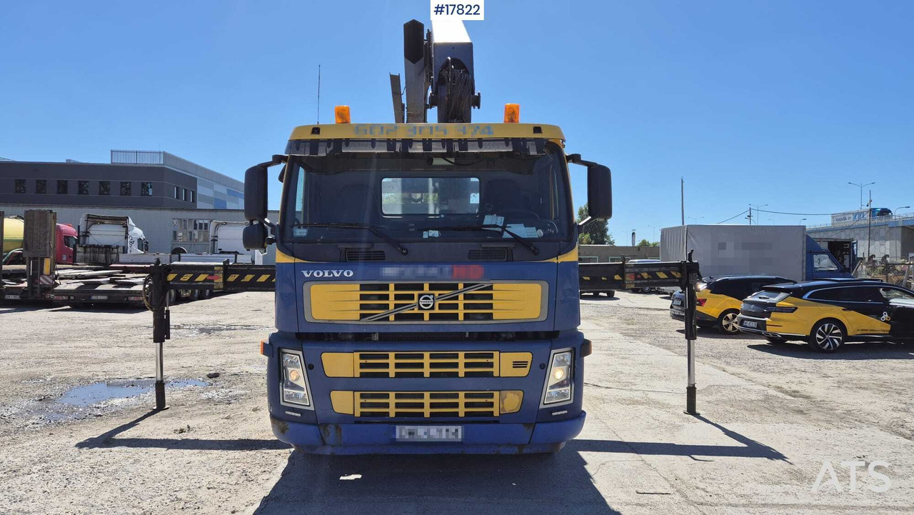 Truck VOLVO FM12 HDS - PALFINGER PK 42502 - Platós teherautó, Darus autó: 3 kép. Truck VOLVO FM12 HDS - PALFINGER PK 42502 - Platós teherautó, Darus autó: 3 kép.