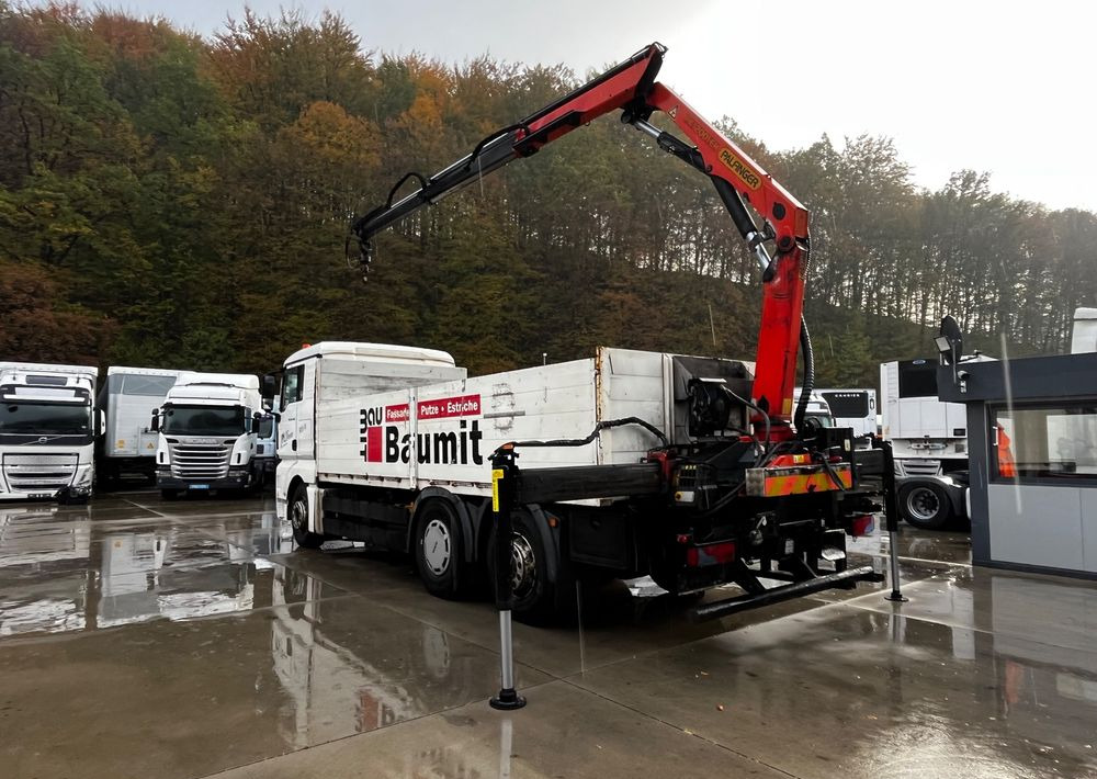 MAN TGX 26.440 // 2009 // Palfinger PK 12001EH Radio // Oś skrętna i podnoszona // - Platós teherautó, Darus autó: 4 kép. MAN TGX 26.440 // 2009 // Palfinger PK 12001EH Radio // Oś skrętna i podnoszona // - Platós teherautó, Darus autó: 4 kép.