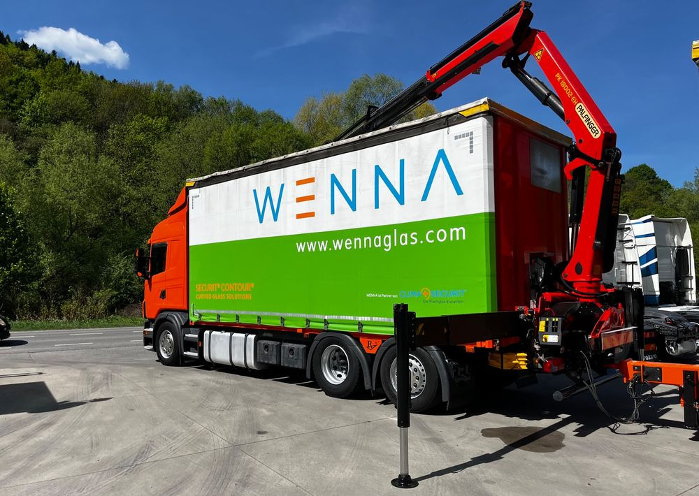 Scania G420 // Tandem // HDS Palfinger 18002 EH // Przyczepa // Oś skrętna podnoszona // Video !!! - Ponyvás teherautó, Darus autó: 5 kép. Scania G420 // Tandem // HDS Palfinger 18002 EH // Przyczepa // Oś skrętna podnoszona // Video !!! - Ponyvás teherautó, Darus autó: 5 kép.