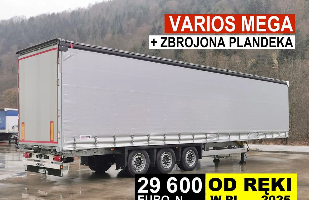 Schmitz Cargobull MEGA VARIOS - Ponyvás félpótkocsi: 1 kép. Schmitz Cargobull MEGA VARIOS - Ponyvás félpótkocsi: 1 kép.