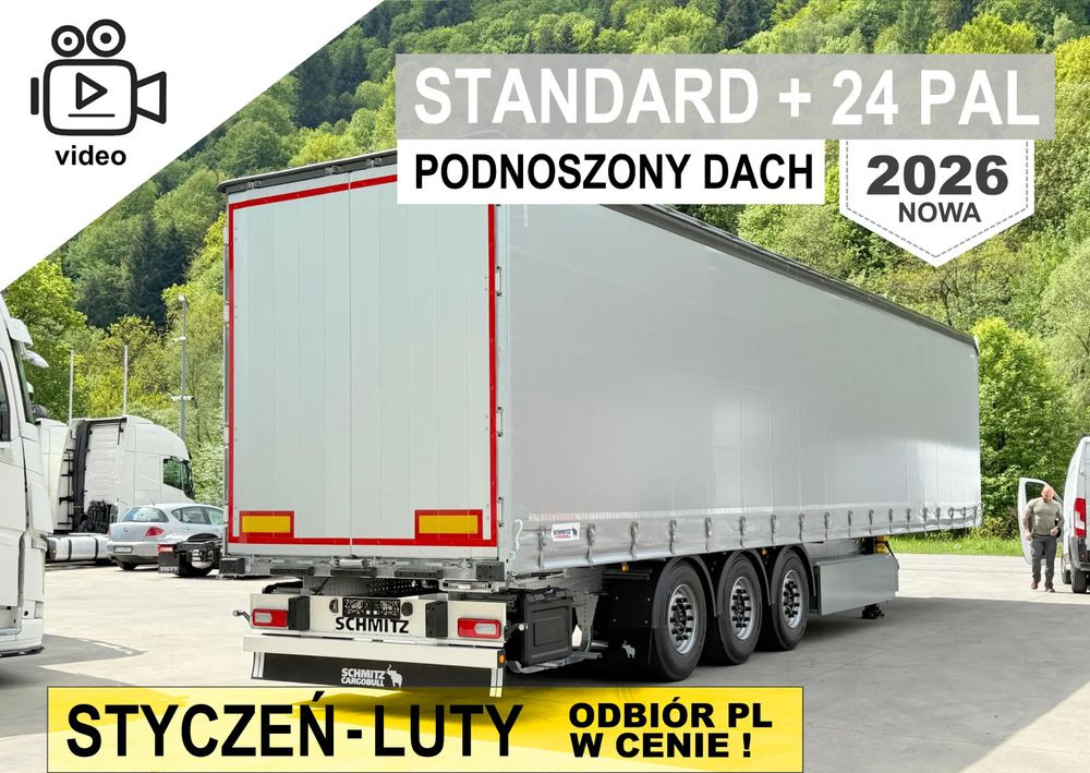 Schmitz Cargobull STANDARD + PDN DACH + 24 PAL - Ponyvás félpótkocsi: 1 kép. Schmitz Cargobull STANDARD + PDN DACH + 24 PAL - Ponyvás félpótkocsi: 1 kép.