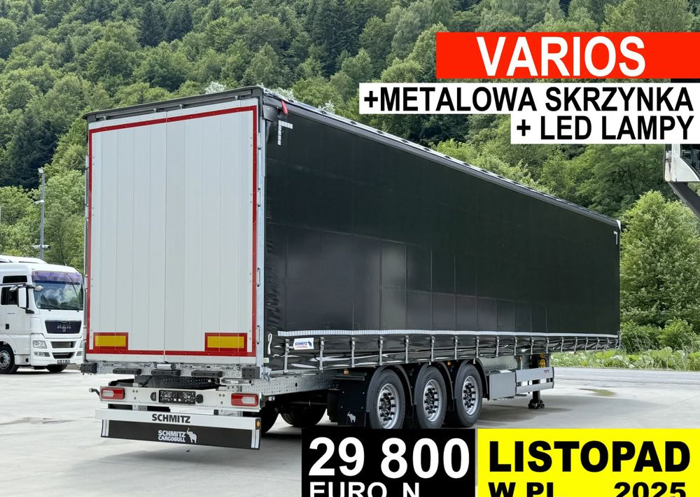 Schmitz Cargobull VARIOS + SKRZYNKA - Ponyvás félpótkocsi: 1 kép. Schmitz Cargobull VARIOS + SKRZYNKA - Ponyvás félpótkocsi: 1 kép.