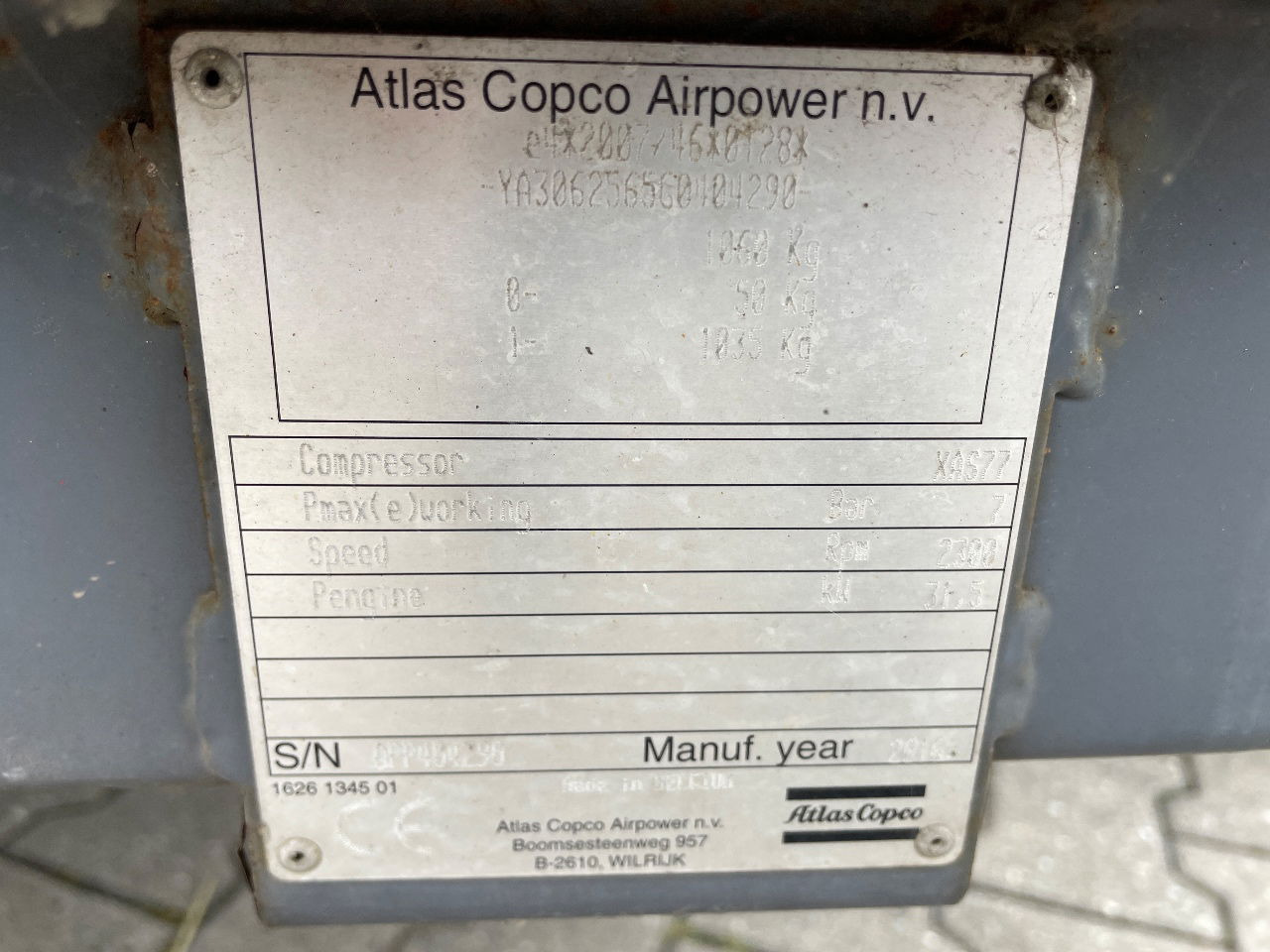 Atlas Copco Xas77 - Légkompresszor: 5 kép. Atlas Copco Xas77 - Légkompresszor: 5 kép.