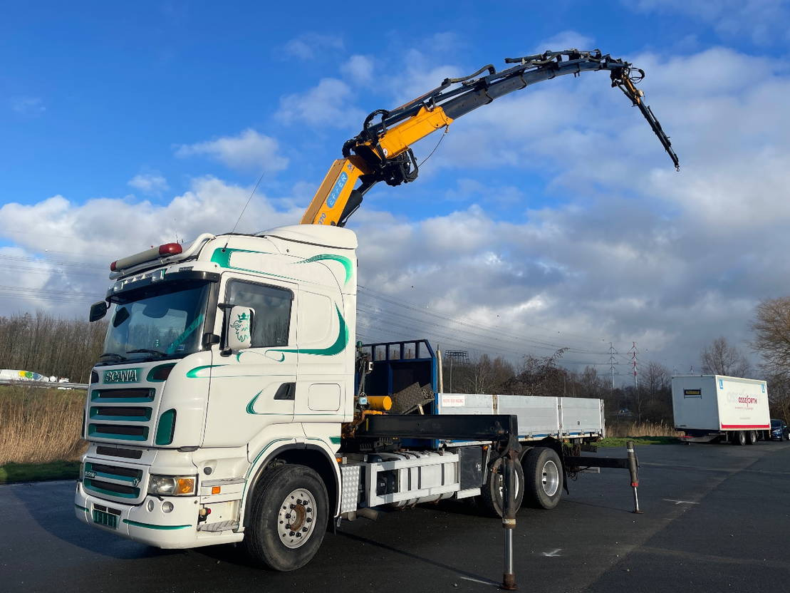 Scania R580 V8 Effer 370 crane with jib and winch - Darus autó: 1 kép. Scania R580 V8 Effer 370 crane with jib and winch - Darus autó: 1 kép.