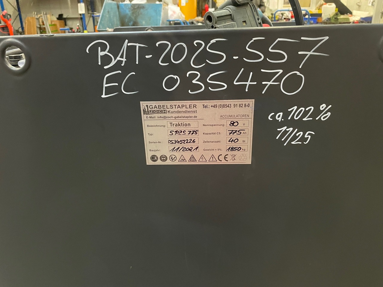 80 Volt I 5 PZS 775 - Akkumulátor - Villás targonca: 3 kép. 80 Volt I 5 PZS 775 - Akkumulátor - Villás targonca: 3 kép.