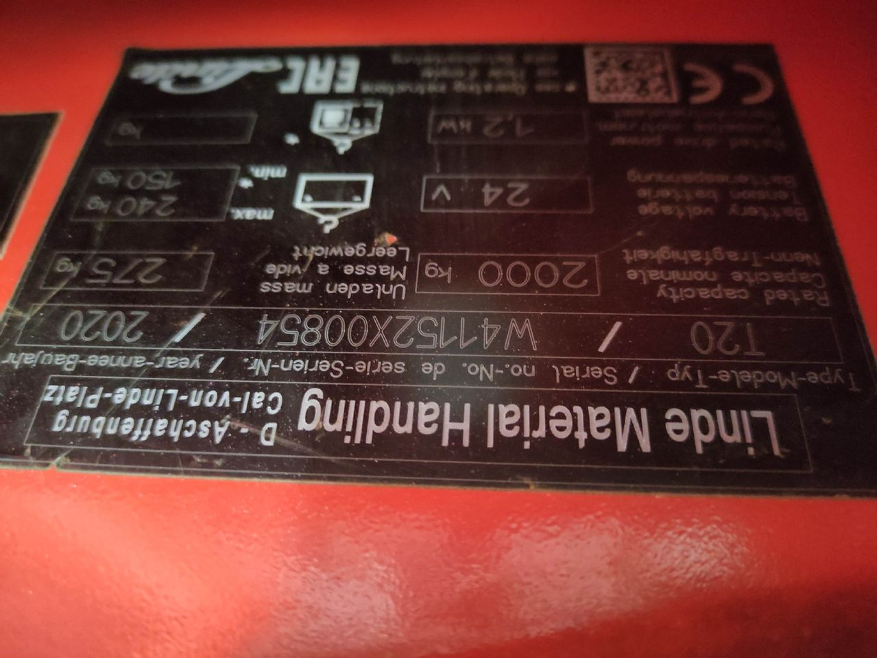 Linde T20-1152 (KDD, UVV und Lack NEU) - Kézi raklapemelő: 5 kép. Linde T20-1152 (KDD, UVV und Lack NEU) - Kézi raklapemelő: 5 kép.