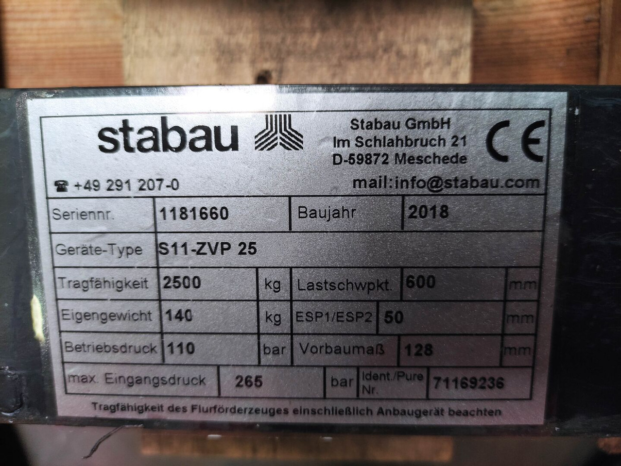 Stabau S11-ZVP25 - Raklapvilla: 5 kép. Stabau S11-ZVP25 - Raklapvilla: 5 kép.