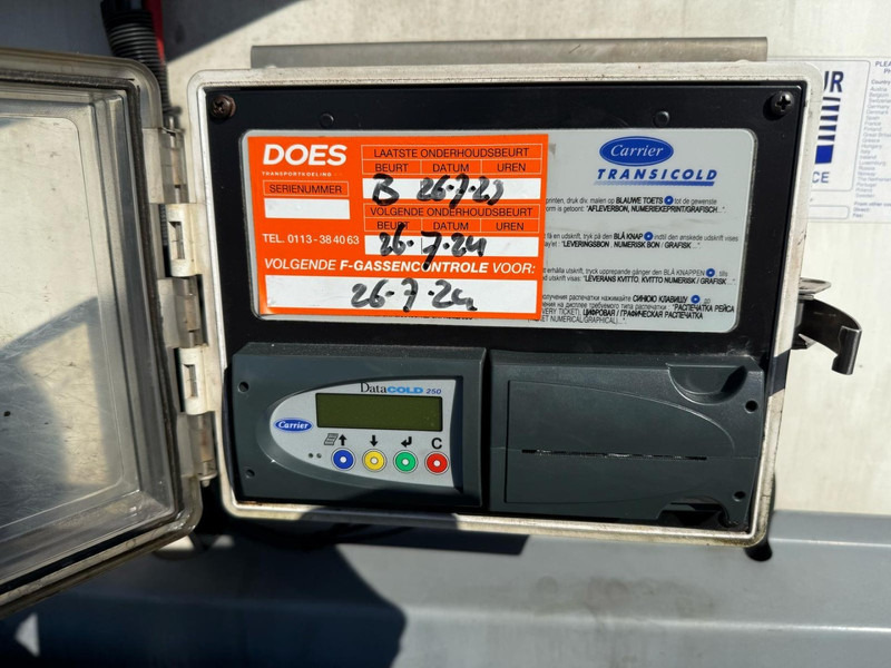 Félpótkocsi hűtős Kögel SVA 24 STANDARD NL FRIGO TRAILER, APK 13-11-2025, CARRIER.: 14 kép.