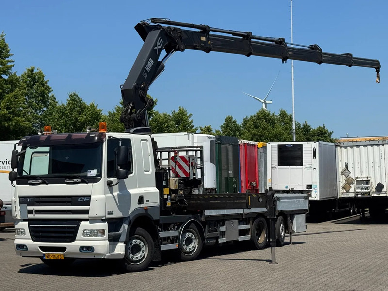 DAF CF 85.360 8x2*6 HIAB 42T/m Crane - Platós teherautó, Darus autó: 1 kép. DAF CF 85.360 8x2*6 HIAB 42T/m Crane - Platós teherautó, Darus autó: 1 kép.