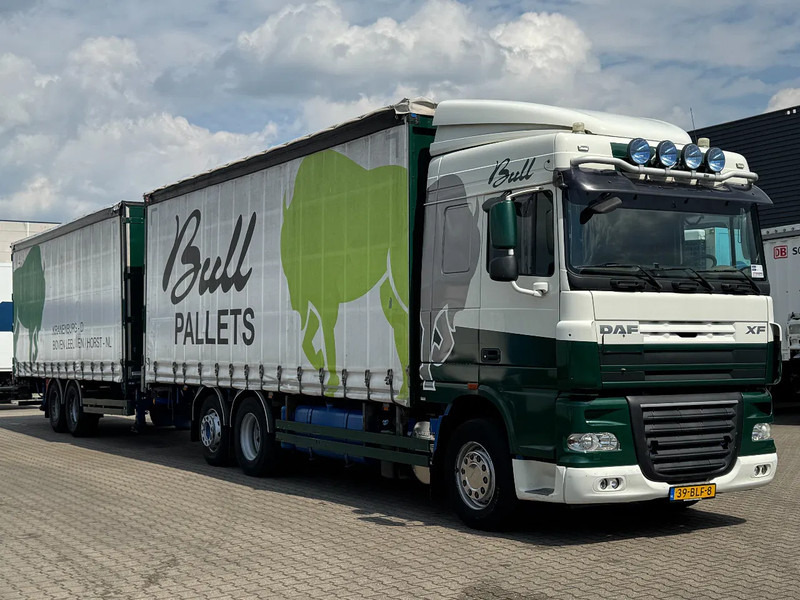 DAF XF 105 460 6x2*4 FAN Schuifzeilen Combi Doorlaadsysteem - Ponyvás teherautó: 3 kép. DAF XF 105 460 6x2*4 FAN Schuifzeilen Combi Doorlaadsysteem - Ponyvás teherautó: 3 kép.